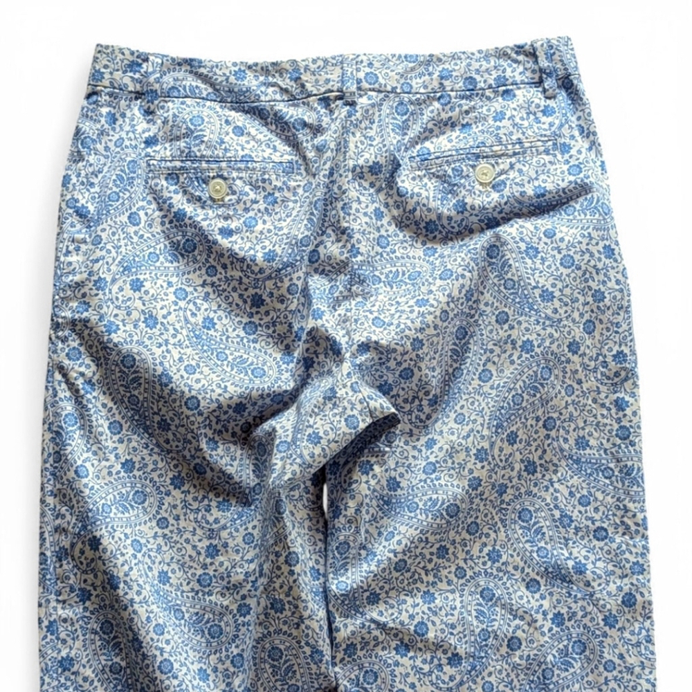 Brooks Brothers Pants Sz 4 | Coastal Hamptons Weekend Floral Crop Cotton - Picture 7 of 9